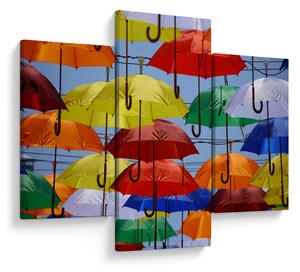 Slika šarenih kišobrana (90x60 cm)