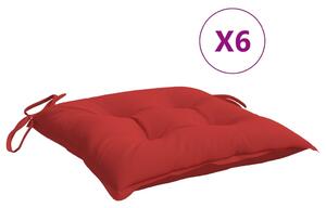 VidaXL Jastuci za palete 6 kom crveni 50 x 50 x 7 cm od tkanine Oxford