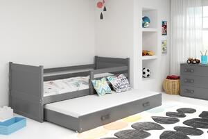Krevet RICO s dodatnim ležajem (različite kombinacije boje)-Grafit-Grafit