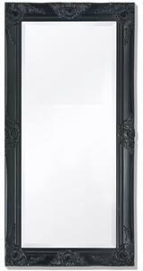 VidaXL Zidno ogledalo Barokni stil 100x50 cm Crno