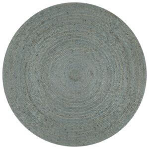 VidaXL Ručno rađeni tepih od jute okrugli 150 cm maslinastozeleni