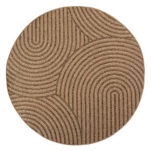 Smeđi okrugao unutarnji i vanjski tepih ø 120 cm Timber 1401 – Ayyildiz Carpets