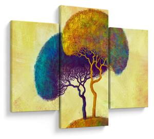 Slika - Drveće na brdu (90x60 cm)