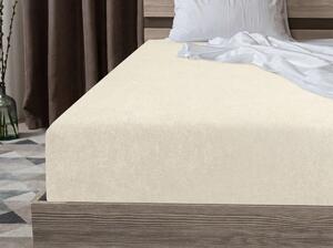 Flisirana napeta plahta MOLTON krem 180 x 200 cm