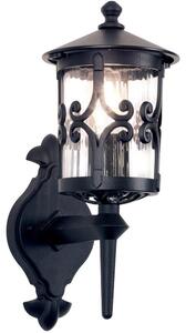 Elstead - Vanjska zidna svjetiljka HEREFORD 1xE27/100W/230V IP23 crna