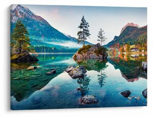 Slika - Jezero Hintersee, Bavarske Alpe, Austrija (70x50 cm)