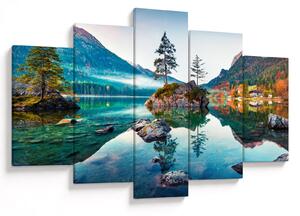 Slika - Jezero Hintersee, Bavarske Alpe, Austrija (150x105 cm)