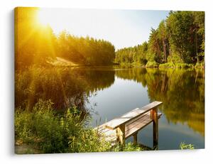 Slika - Jezero u šumi (70x50 cm)