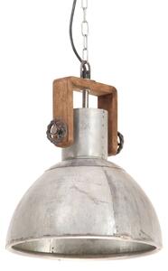 VidaXL Industrijska viseća svjetiljka 25 W srebrna okrugla 30 cm E27