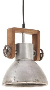 VidaXL Industrijska viseća svjetiljka 25 W srebrna okrugla 19 cm E27