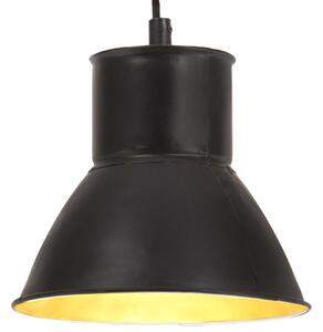 VidaXL Viseća svjetiljka 25 W crna okrugla 17 cm E27