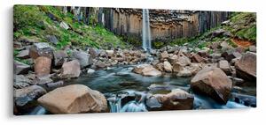 Slika - Slap Svartifoss, Island (120x50 cm)