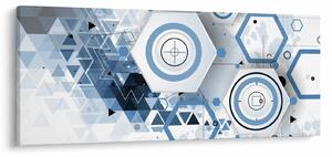 Slika - Geometrijska apstrakcija (120x50 cm)