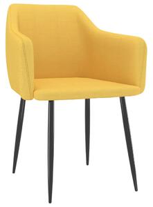 VidaXL Blagovaonske stolice od tkanine 2 kom žute