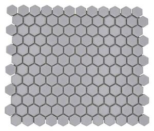 Mozaik pločica Hexagon Uni HX 055 (26 x 30 cm, Bijele boje, Mat)