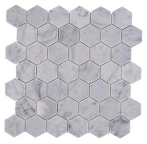 Mozaik pločica Hexagon Uni MOS HXN 2000 (29,8 x 30,5 cm, Bijele boje, Mat)