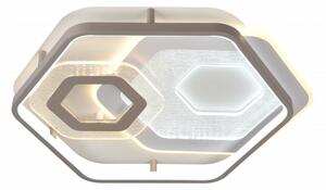 LED stropna svjetiljka 84W bijelo/sivo tijelo CCT + daljinski upravljač