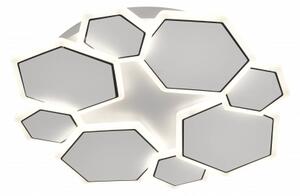 LED stropna svjetiljka 68W bijelo/sivo tijelo CCT + daljinski upravljač