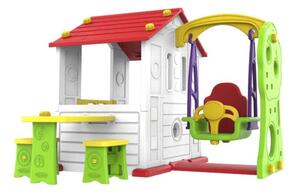 Dječja vrtna kućica s ljuljačkom - 3u1 Fun House