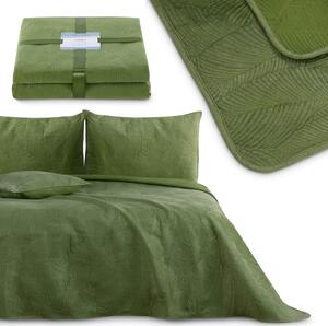 Zeleni prekrivač za bračni krevet 240x260 cm Palsha - AmeliaHome
