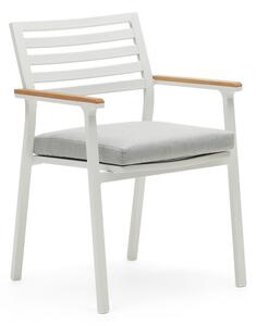 Bijela metalna vrtna stolica Bona - Kave Home
