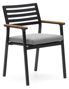 Crna metalna vrtna stolica Bona - Kave Home