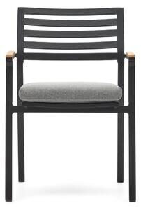 Crna metalna vrtna stolica Bona - Kave Home