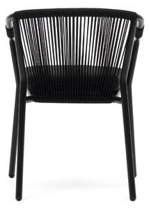 Crna metalna vrtna stolica Xelida - Kave Home