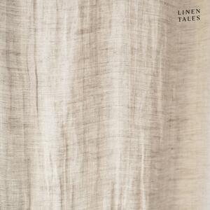 Bež lanena lagana zavjesa s petljama Linen Tales Daytime, 250 x 130 cm