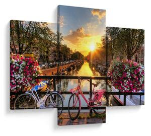 Slika - Izlazak Sunca u Amsterdamu (90x60 cm)