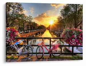 Slika - Izlazak Sunca u Amsterdamu (70x50 cm)