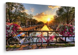Slika - Izlazak Sunca u Amsterdamu (90x60 cm)