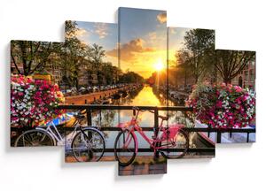 Slika - Izlazak Sunca u Amsterdamu (150x105 cm)