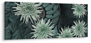 Slika - Zeleno cvijeće (120x50 cm)