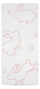 Rastezljiva dječja plahta od pamučnog satena 120x60 cm Sweet Bunnies - Butter Kings
