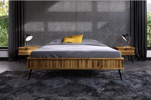 Bračni krevet od hrastovog drveta 140x200 cm Kula - The Beds
