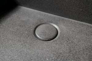 Tamno sivi betonski umivaonik Sapho Quadrado 46 x 46 cm
