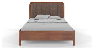 Karamel smeđi bračni krevet od bukovog drveta Skandica Visby Modena, 140 x 200 cm