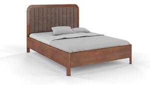Karamel smeđi bračni krevet od bukovog drva Skandica Visby Modena, 140 x 200 cm