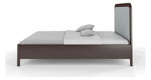 Black Friday - Smeđe-sivi bračni krevet od bukve Skandica Visby Modena, 200 x 200 cm
