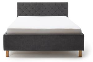 Black Friday - Tamno sivi bračni krevet Meise Möbel San Remo, 160 x 200 cm