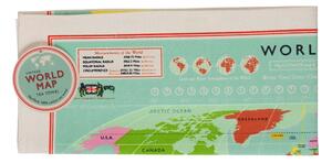 Pamučni ručnik Rex London World Map 50 x 70 cm