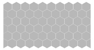 Set od 50 mat naljepnica za staklo Ambiance Hexagon