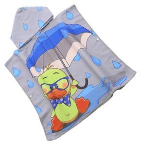 Dječje pončo DUCK SPLASH sivo Dimenzije: 60 x 120 cm