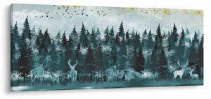 Slika - Životinje u šumi (120x50 cm)