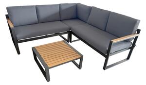 Soria Garden Point aluminijska kutna vrtna sofa, antracit