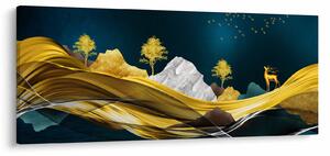 Slika - Jelen u prirodi (120x50 cm)
