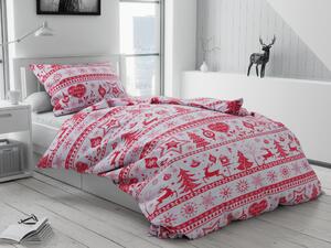 Pamučna posteljina Božic crvena Dimenzije posteljine: 70 x 90 cm | 140 x 200 cm