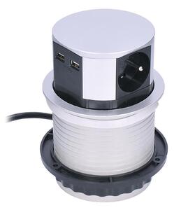 Solight PP100USB - Stup s utičnicama za ploču stola 2x230V + 2xUSB