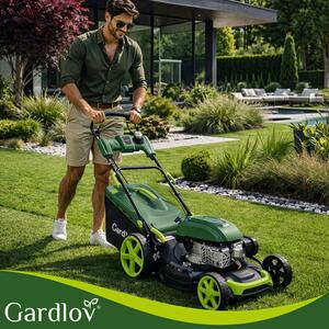 Benzinska kosilica GARDLOV DriveXPro 196 cm³ - doseg 51 cm, košara 60 l